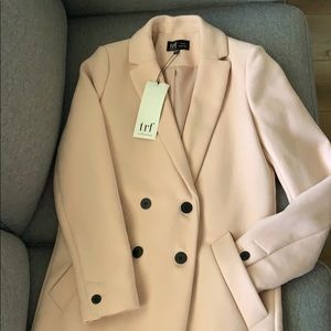 NWT Zara Pale Pink Coat